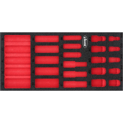 [V7323-L] Soft foam insert, empty (V7323-L, VIGOR)