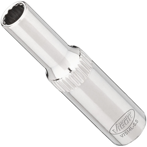 [V7514L-5.5] Long socket 5.5 mm, 1/4 in. V7514L-5.5, VIGOR