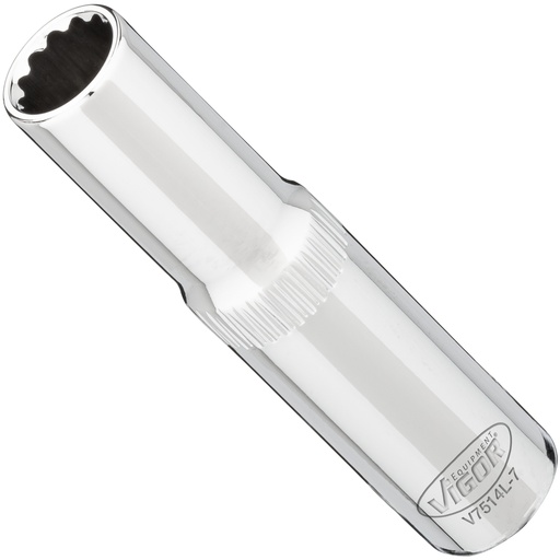 [V7514L-7] Long socket 7 mm, 1/4 in. V7514L-7, VIGOR