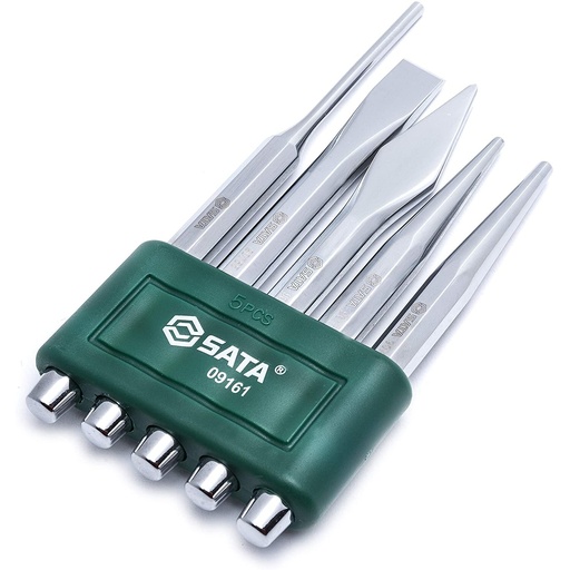 [S09161] ⬡ Chisel and punch set 5pcs. (S09161, SATA)