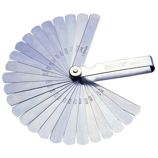 [S09407] ⬡ Feeler gauges set 32 leaves (S09407, SATA)