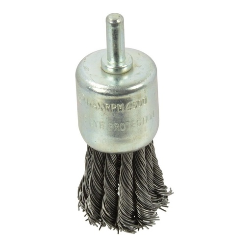 [YL240025] ⬡ End type, twisted knot wheel brush, 25mm (YL240025)