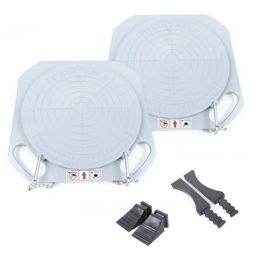 [PLFS50GT] ⬡ Turntable set for wheel alignment (2 pcs) (grey) (PLFS50GT, PULI)