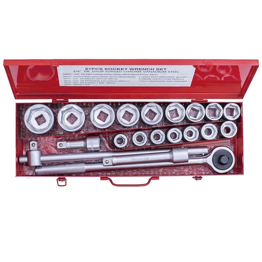 [CL102921] ⬡ Galvučių rinkinys 3/4" 21 vnt. (CL102921, CHANGLU TOOLS)