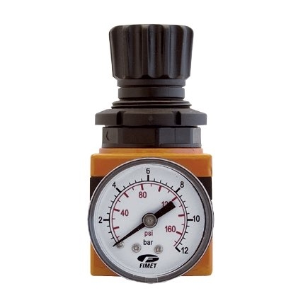 [721R14] ⬡ Oro slėgio reguliatorius su manometru 1/4″ (721R14, OMG GHIOTTO)