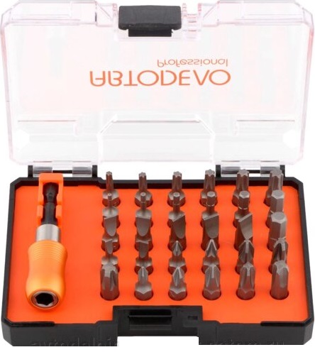 [40643] [40643] [40643] Antgalių rinkinys BIT 31vnt, "Professional"