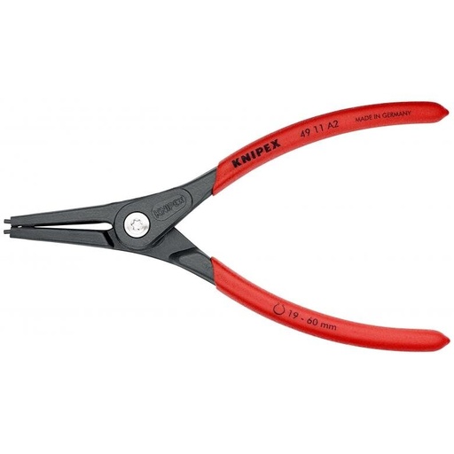 [4911A2] ⬡ Tikslios replės žiedams. Išorinės 180 mm (Ø19-60 mm) KNIPEX (4911A2, KNIPEX)
