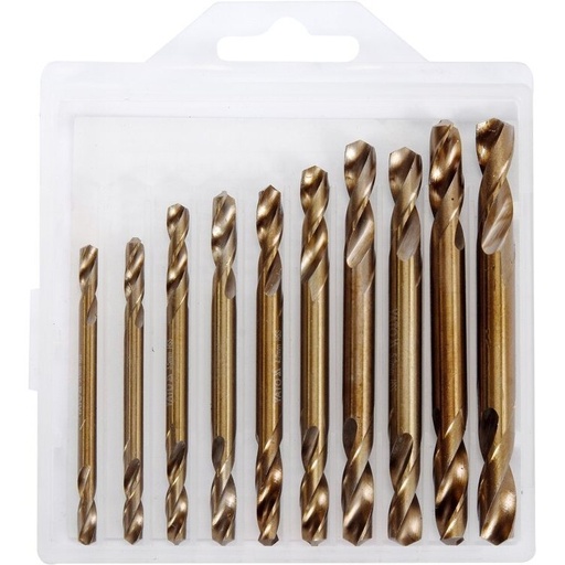 [YT40025] ⬡ Grąžtų metalui rinkinys HSS dvipusiai 3.0-6.0mm, 10 vnt. (YT40025, YATO)