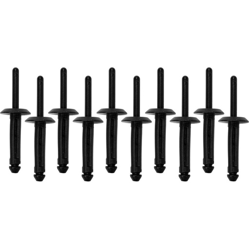 [YT35982] ⬡ Kniedės plastikinės 10 vnt. 5.0 x 17.2 mm (YT35982, YATO)