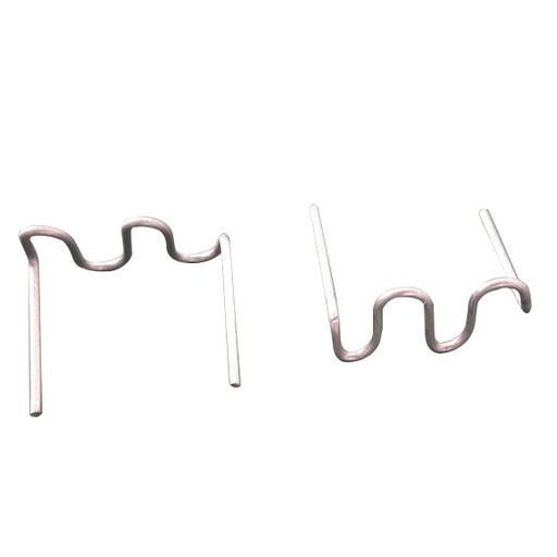 [DHSTAPLES1] ⬡ Plastiko suvirinimo kabės banguotos 0.8mm (100vnt) (DHSTAPLES1)