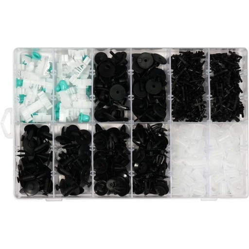 [YT06660] ⬡ Plastic push-type clip assortment (415pcs) Ford (YT06660, YATO)