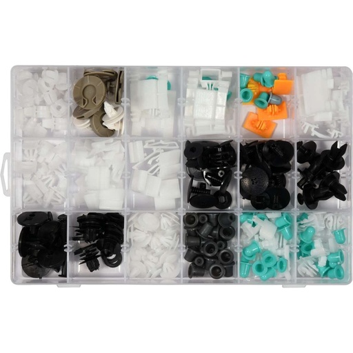 [YT06664] ⬡ Plastic Push-Type Clip Assortment (160pcs) Audi (YT06664, YATO)