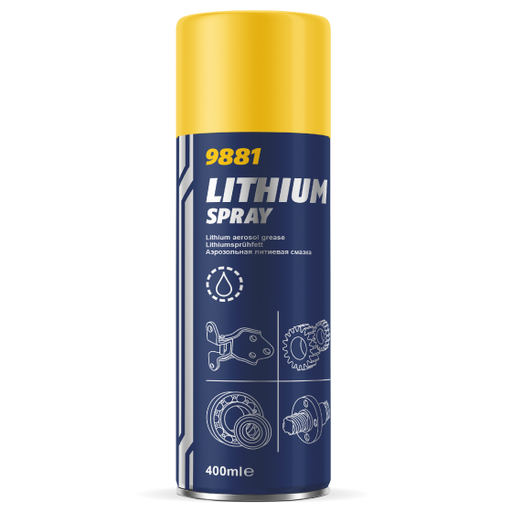 [9881] ⬡ MANNOL Lithium Spray Grease 400 ml (9881, MANNOL)