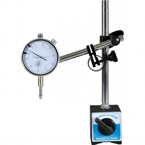 [MHR07015] ⬡ Dial indicator & magnetic stand 0-10mm (MHR07015)