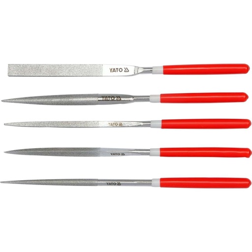 [YT6156] ⬡ Deimantinių dildžių rinkinys (5 vnt.) 5 x 180 x 70 mm (YT6156, YATO)