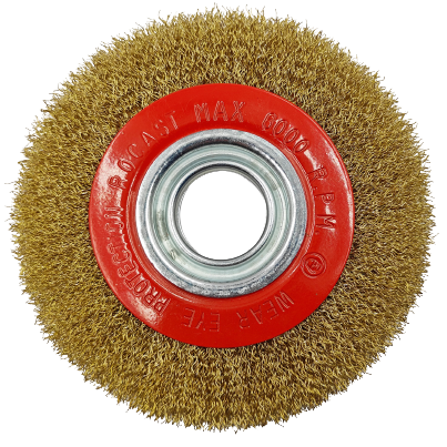 [YL260250] ⬡ Crimped wire flat wheel brush, 250x32mm (YL260250)