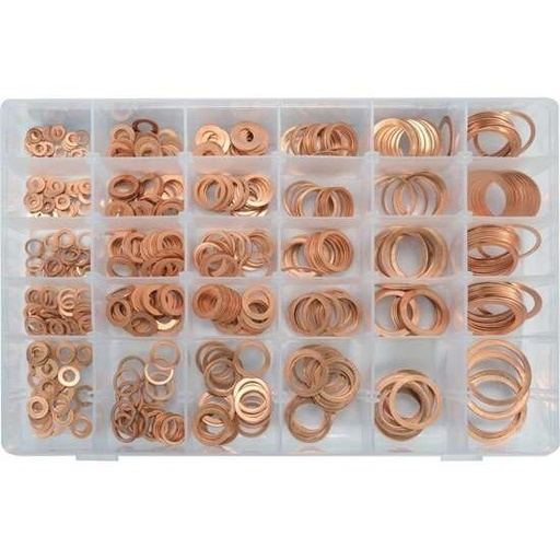 [YT068711] ⬡ Copper washer set 580pcs (YT068711, YATO)