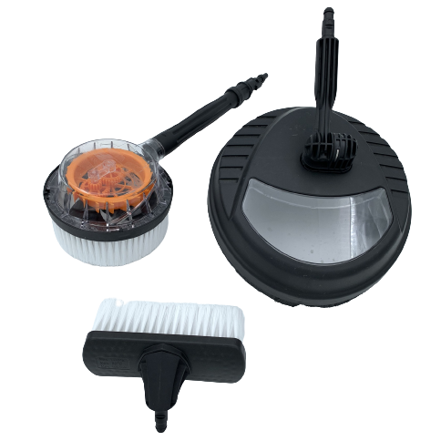 [HC24120BRUSHSET] ⬡ Aukšto slėgio plovimo įrenginio HC24-120 / HC21-110H šepečių rinkinys (HC24120BRUSHSET, WORCRAFT)