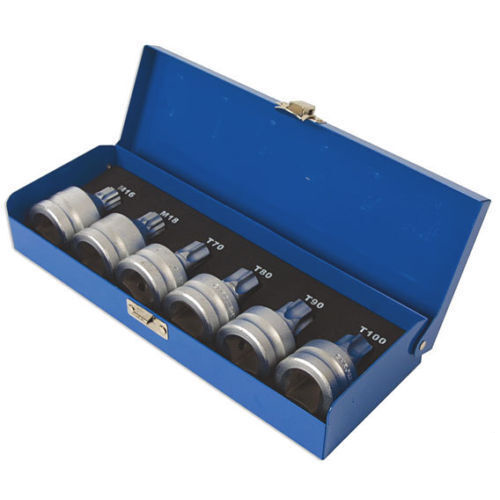 [MHR10243] ⬡ 3/4" Dr. Bit socket set (TORX, SPLINE) 6pcs (MHR10243)