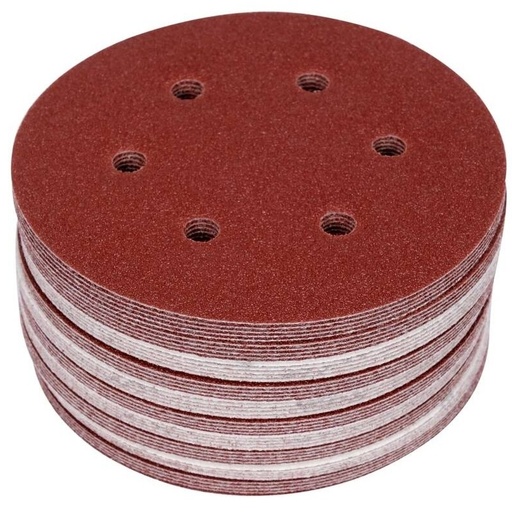 [YT834584] ⬡ Sanding discs 150 mm, 6 holes, grit 100, 50 pcs (YT834584, YATO)