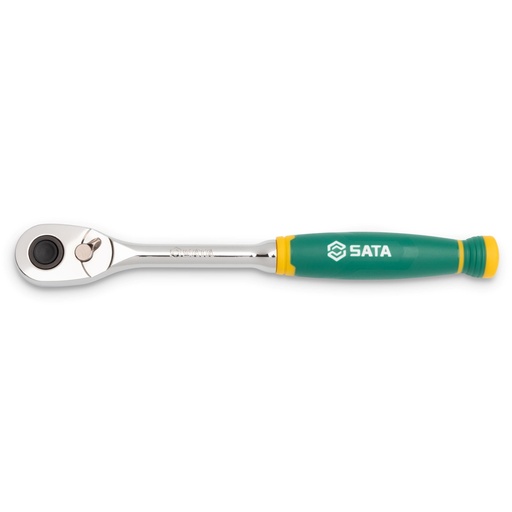 [ST12971G] ⬡ 3/8" Dr. Quick-release ratchet, cushion grip 72 teeth (ST12971G, SATA)
