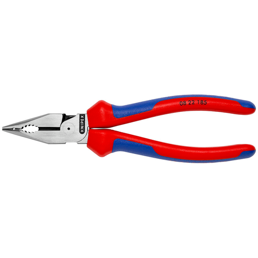 [0822185] ⬡ Ilganosės kombinuotos replės 185 mm KNIPEX (0822185, KNIPEX)