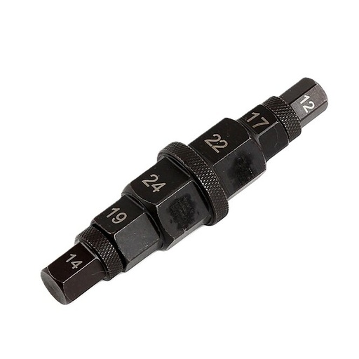 [WT04J1250] ⬡ Motorcycle spindle socket tool 12, 14, 17, 19, 22, 24 mm (WT04J1250)