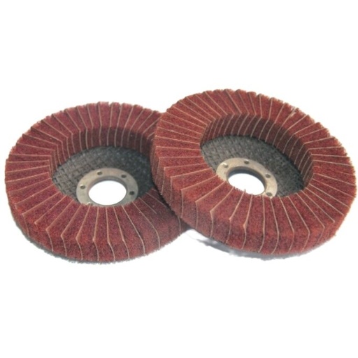 [FNW12522C] ⬡ Non-woven flap disc. 125x22.2 Coarse (FNW12522C, GRASSLAND)