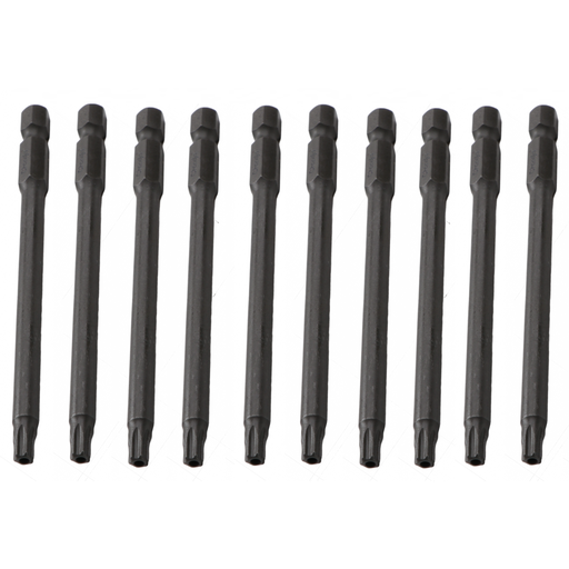 [CL510408] ⬡ 1/4" (6.3 mm) smūginė galvutė su TORX-S antgaliais, 10 vnt. T8 x 100 mm (CL510408, CHANGLU TOOLS)