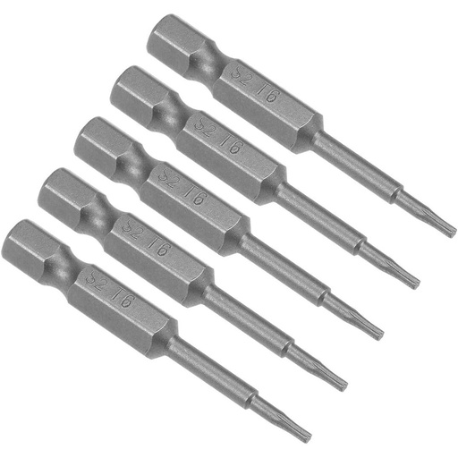 [CL508010] ⬡ Smūginis antgalis TORX 1/4" (6.3 mm), 5 vnt. T10 x 50 mm (CL508010, CHANGLU TOOLS)
