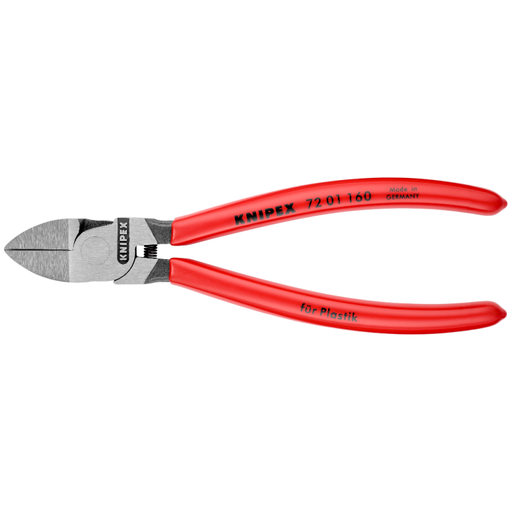[7201160] ⬡ Įstrižinio pjovimo replės plastikui 160 mm (7201160, KNIPEX)