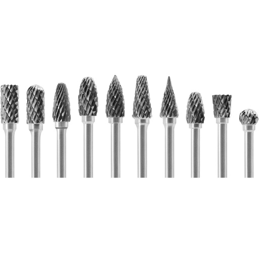 [GX306XX610] ⬡ Kietmetalio sukamųjų frezų rinkinys Ø6x3 mm 10 vnt. (GX306XX610)