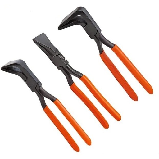[KRKSP03] ⬡ Angled tin pliers set (3pcs) 180°, 90°, 45° 60x275mm (KRKSP03)