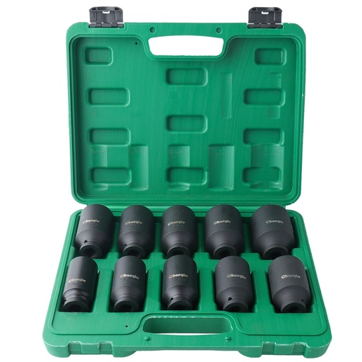 [CL105510] ⬡ Ilgų smūginių galvučių su antgaliais rinkinys 1/2" 10 vnt. (27-41 mm) (CL105510, CHANGLU TOOLS)
