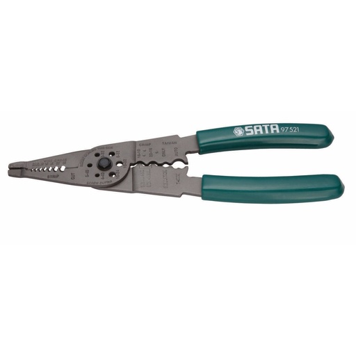 [ST97521ST] ⬡ Wire stripper and crimping pliers 200mm (ST97521ST, SATA)