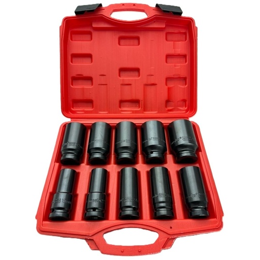 [CL101001] ⬡ Ilgų smūginių galvučių rinkinys 3/4" 10 vnt. (19-41 mm) (CL101001, CHANGLU TOOLS)