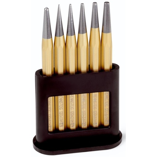 [9R4241200] ⬡ Center punch set 6pcs RENNSTEIG (9R4241200)