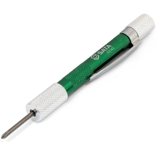 [ST03142] ⬡ Mini atsuktuvas su keičiamais antgaliais (6 vnt.) (PH/torx) (ST03142, SATA)