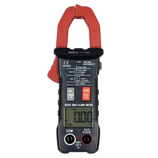 [YT73093] ⬡ Srovės matavimo replės automatinės AC/DC 600A (YT73093)