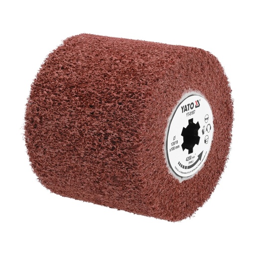 [YT81957] ⬡ Atsarginė dalis poliravimo mašinai: neaustinis šepetys (YT81957, YATO)