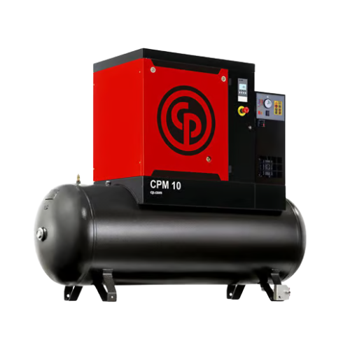 [4152054435] Rotary Screw Air Compressor with Air Receiver and Dryer CPM 9D 10 400/50 270 E CE, 4152054435, Chicago Pneumatic