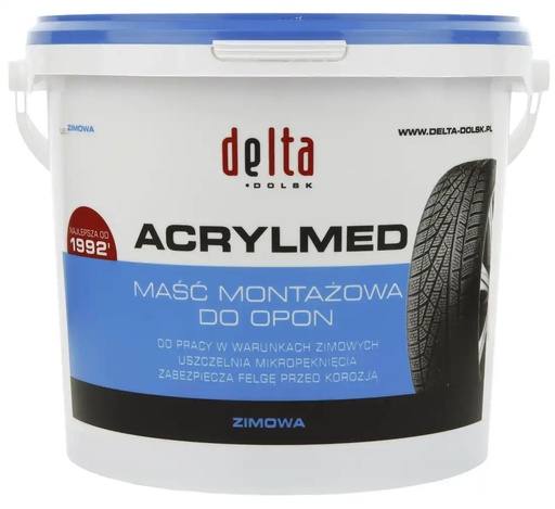 [08-00-90] DELTA Acrylmed tyre mounting paste winter blue 4kg (08-00-90, REDATS)