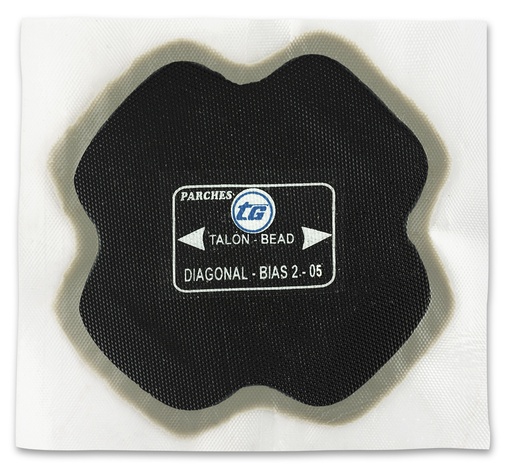 [02-01-68] ᴿᴰ Bias tyre patch TIRSO GOMEZ 2-05, 127 mm, 1 pc (02-01-68, TIRSO GOMEZ)