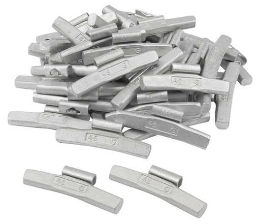 [01-00-55] ᴿᴰ Clip-on FE weights FIVE STARS 45 g, for ALU rims, 50 pcs (01-00-55, FIVE STARS)