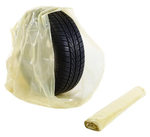 [04-01-11] ᴿᴰ Tyre store bags, yellow LDPE 52cm - 10 pcs. (04-01-11, REDATS)