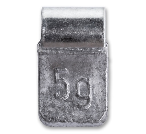 [01-01-85] ᴿᴰ Lead clip-on weights FIVESTARS for ALU rims, 5 g, 100 pcs (01-01-85, FIVESTARS)