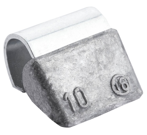 [01-01-86] ᴿᴰ Lead clip-on weights FIVESTARS for ALU rims, 10 g, 100 pcs (01-01-86, FIVESTARS)