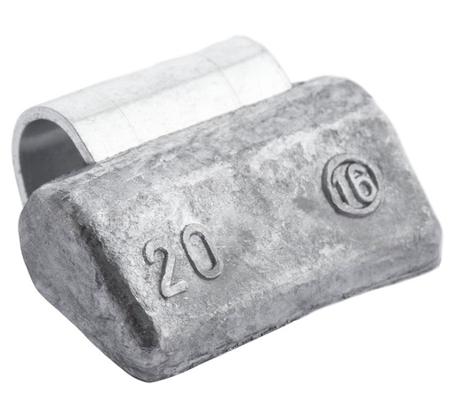 [01-01-88] ᴿᴰ Lead clip-on weights FIVESTARS for ALU rims, 20 g, 100 pcs (01-01-88, FIVESTARS)