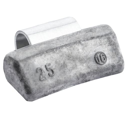 [01-01-89] ᴿᴰ Lead clip-on weights FIVESTARS for ALU rims, 25 g, 100 pcs (01-01-89, FIVESTARS)
