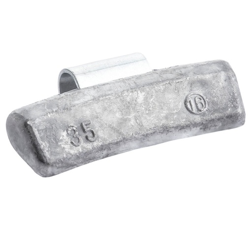 [01-01-91] ᴿᴰ Lead clip-on weights FIVESTARS for ALU rims, 35 g, 50 pcs (01-01-91, FIVESTARS)